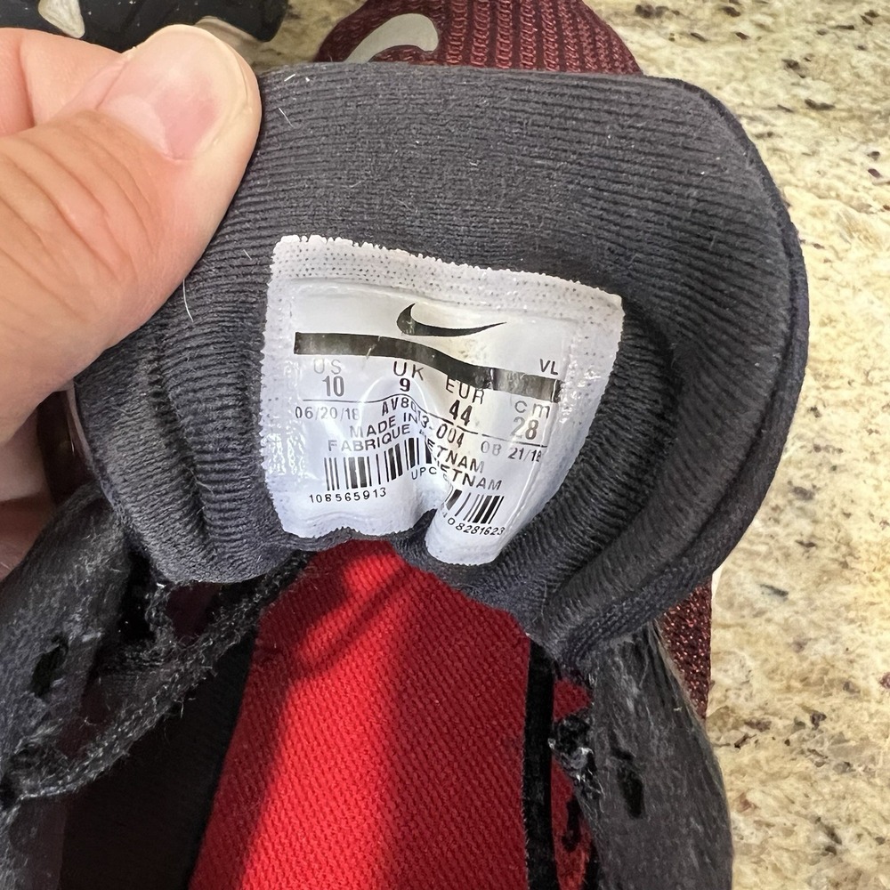Size 10 - Nike Quest  Burgundy Oil Grey - Picture 10 of 11
